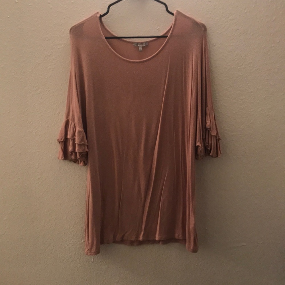 Ruffled Sleeved Top